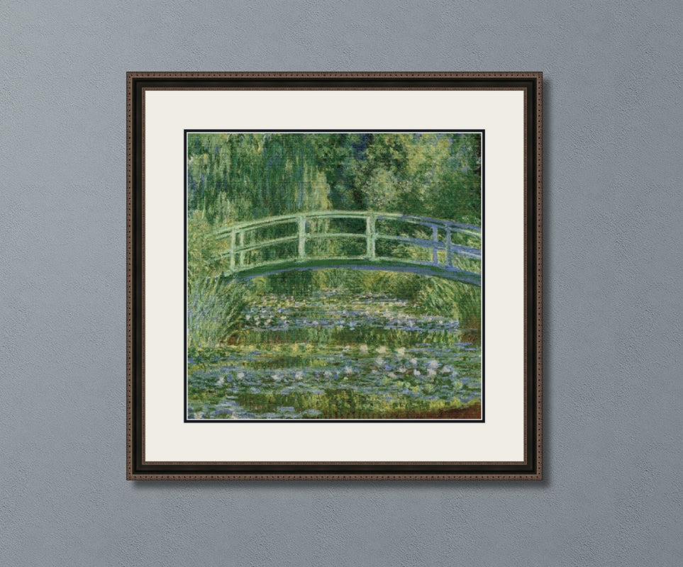 Water Lily Pond Monet Cross Stitch Pattern