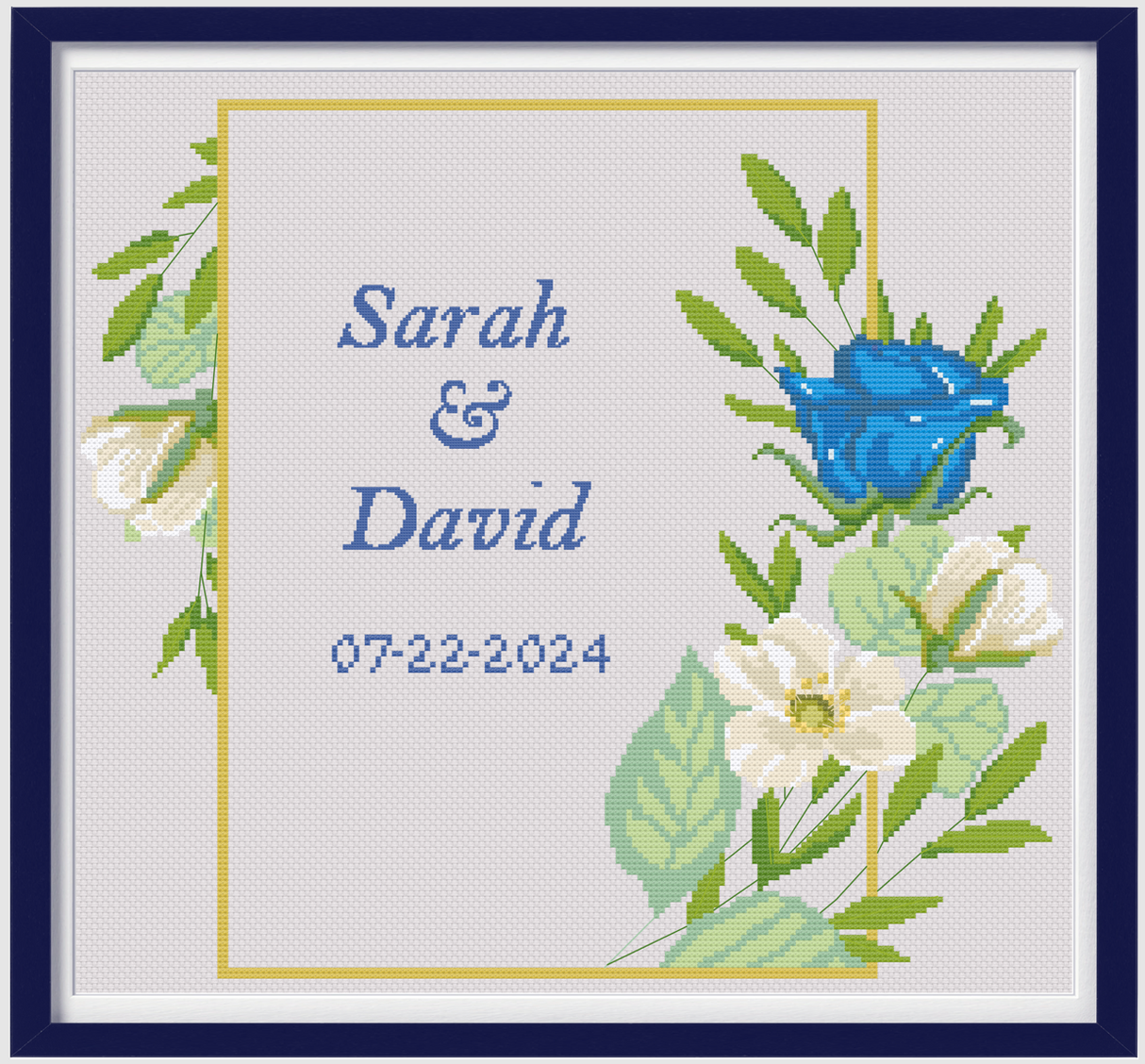 Wedded in Blue & White - A Wedding Keepsake