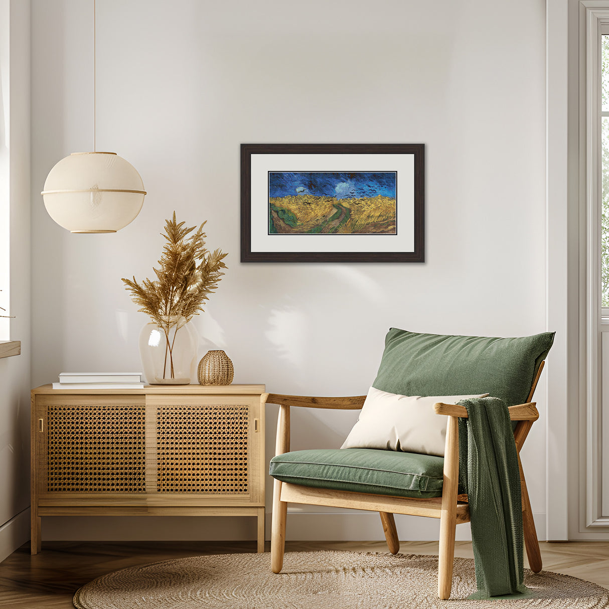 Wheatfield with Crows van Gogh Cross Stitch Pattern