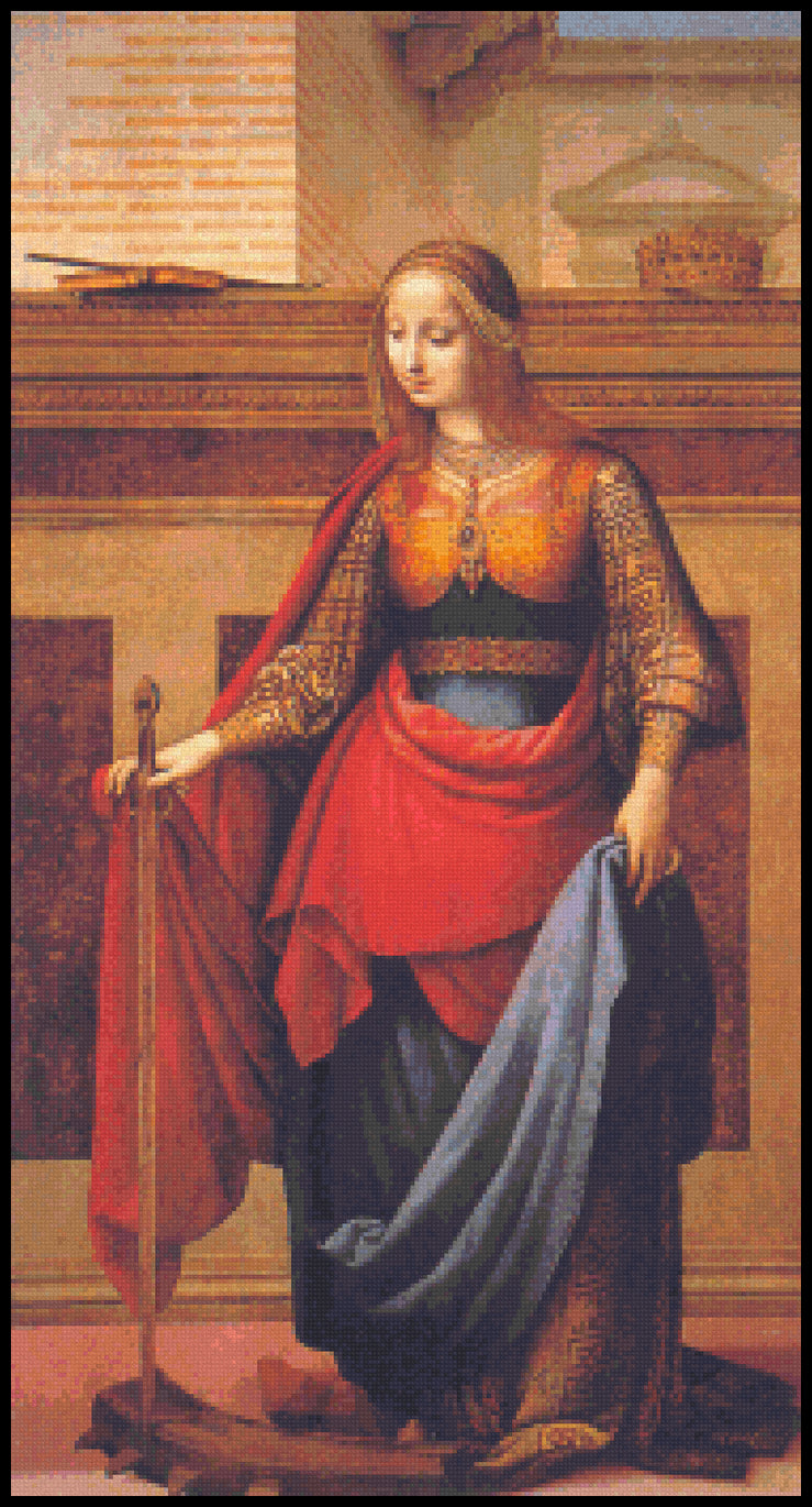 St. Catherine Cross Stitch Pattern