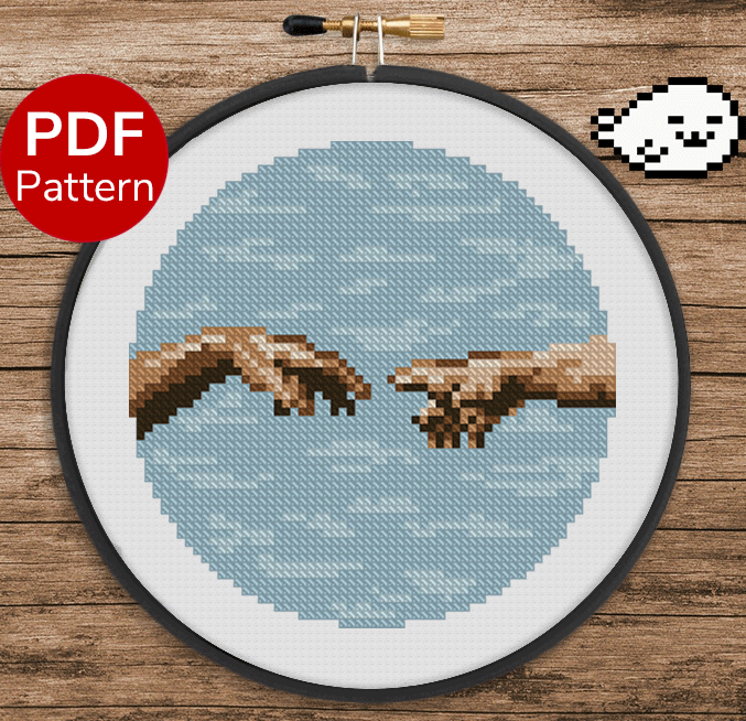 Creation of Adam Cross Stitch Pattern