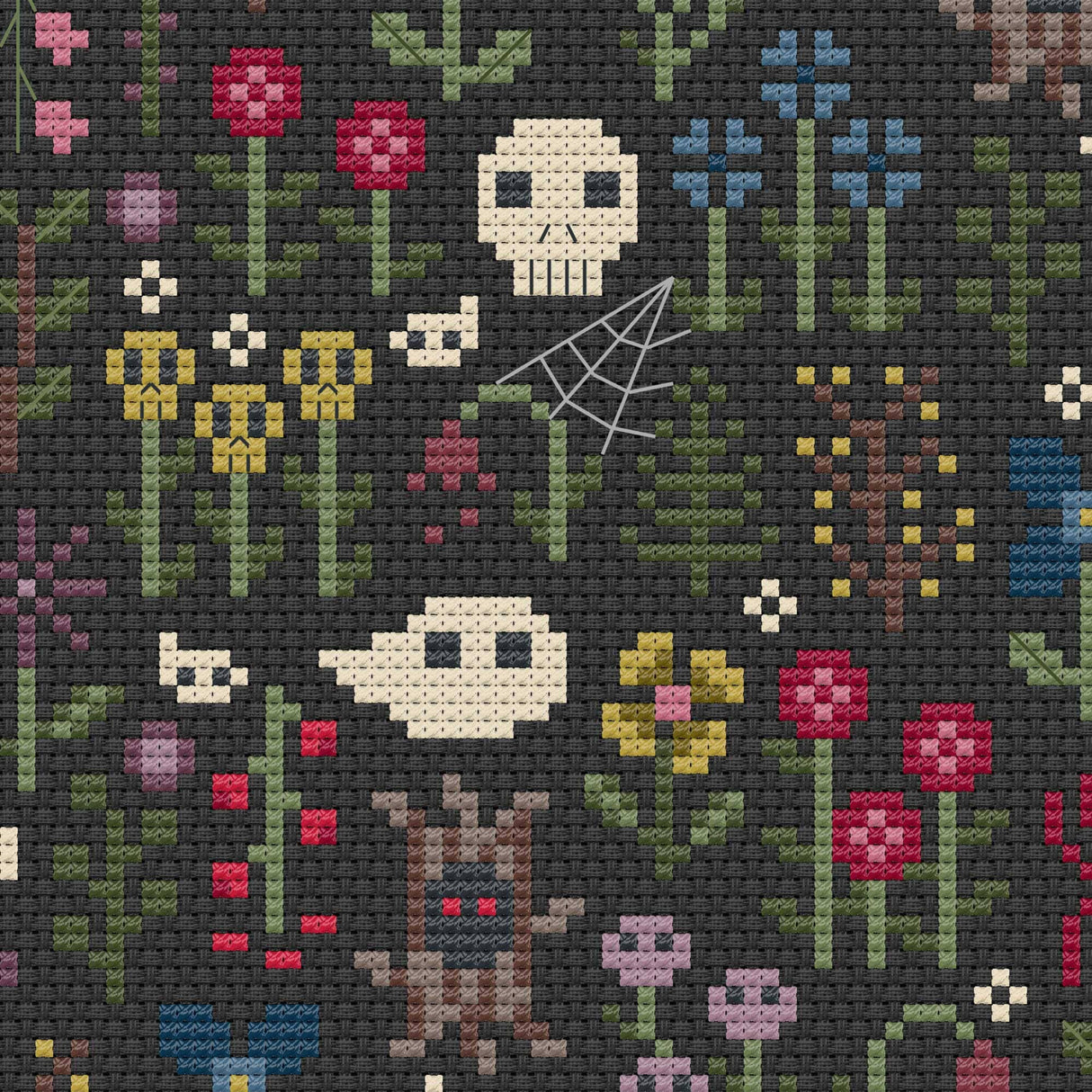 Haunted Garden Cross Stitch Pattern