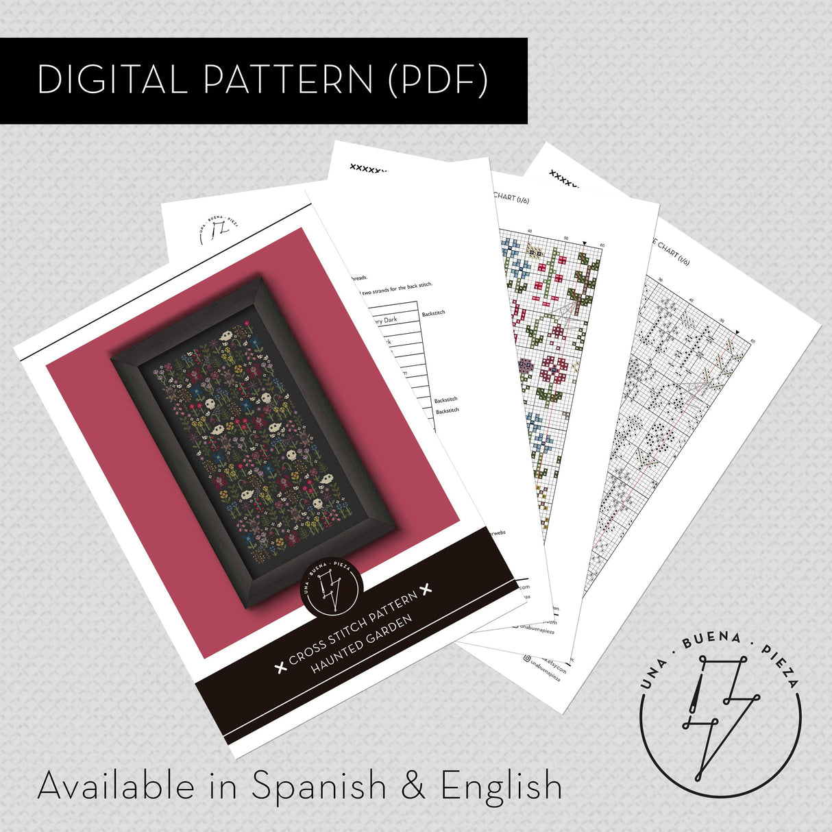 Haunted Garden Cross Stitch Pattern