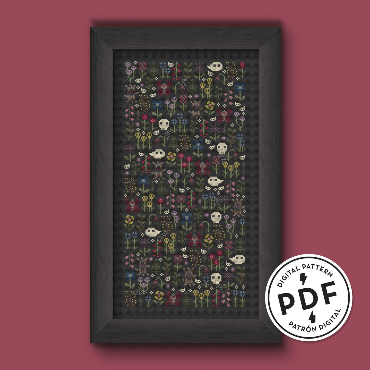 Haunted Garden Cross Stitch Pattern
