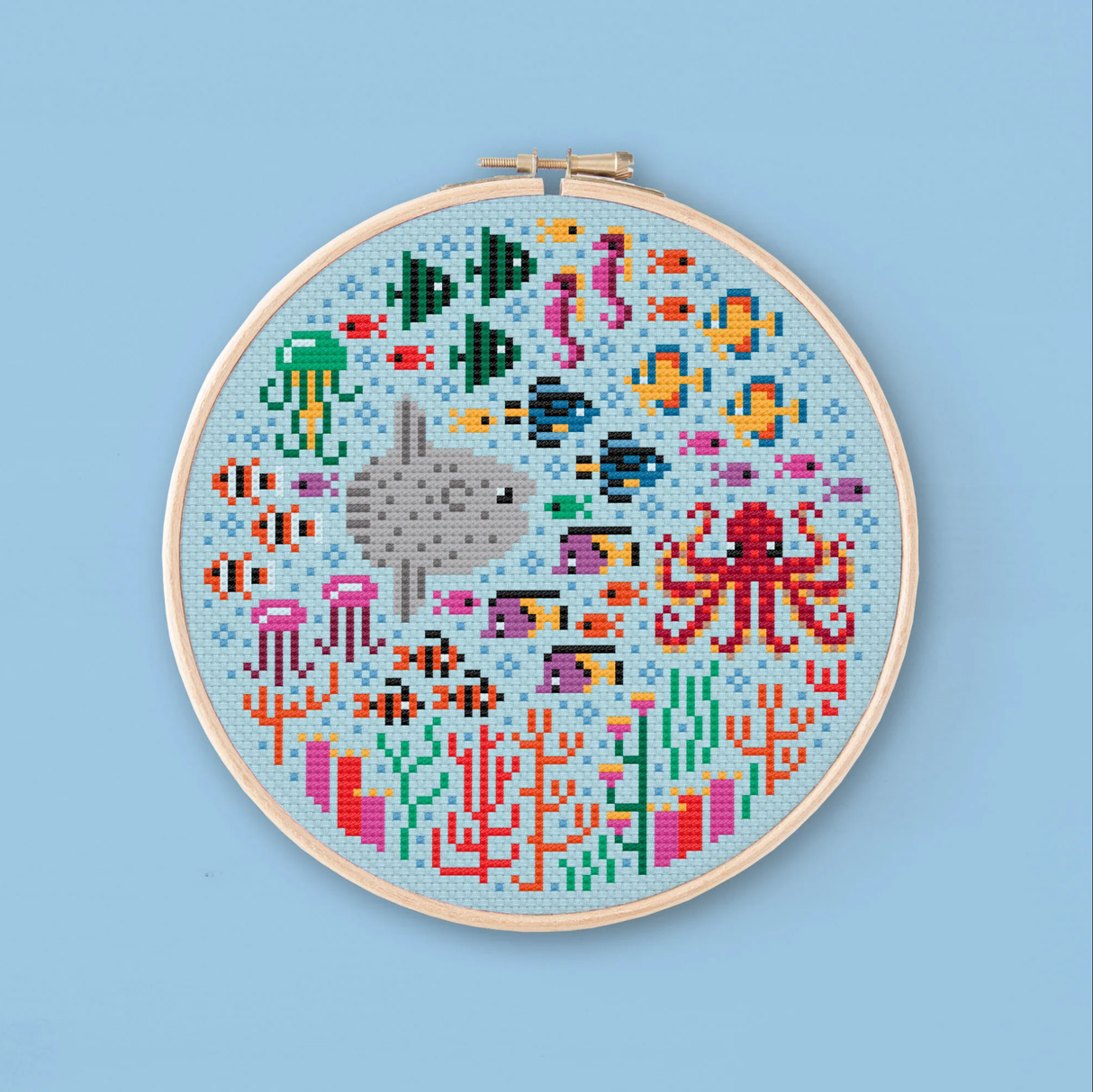 Mini Ocean View 1 Cross Stitch Pattern