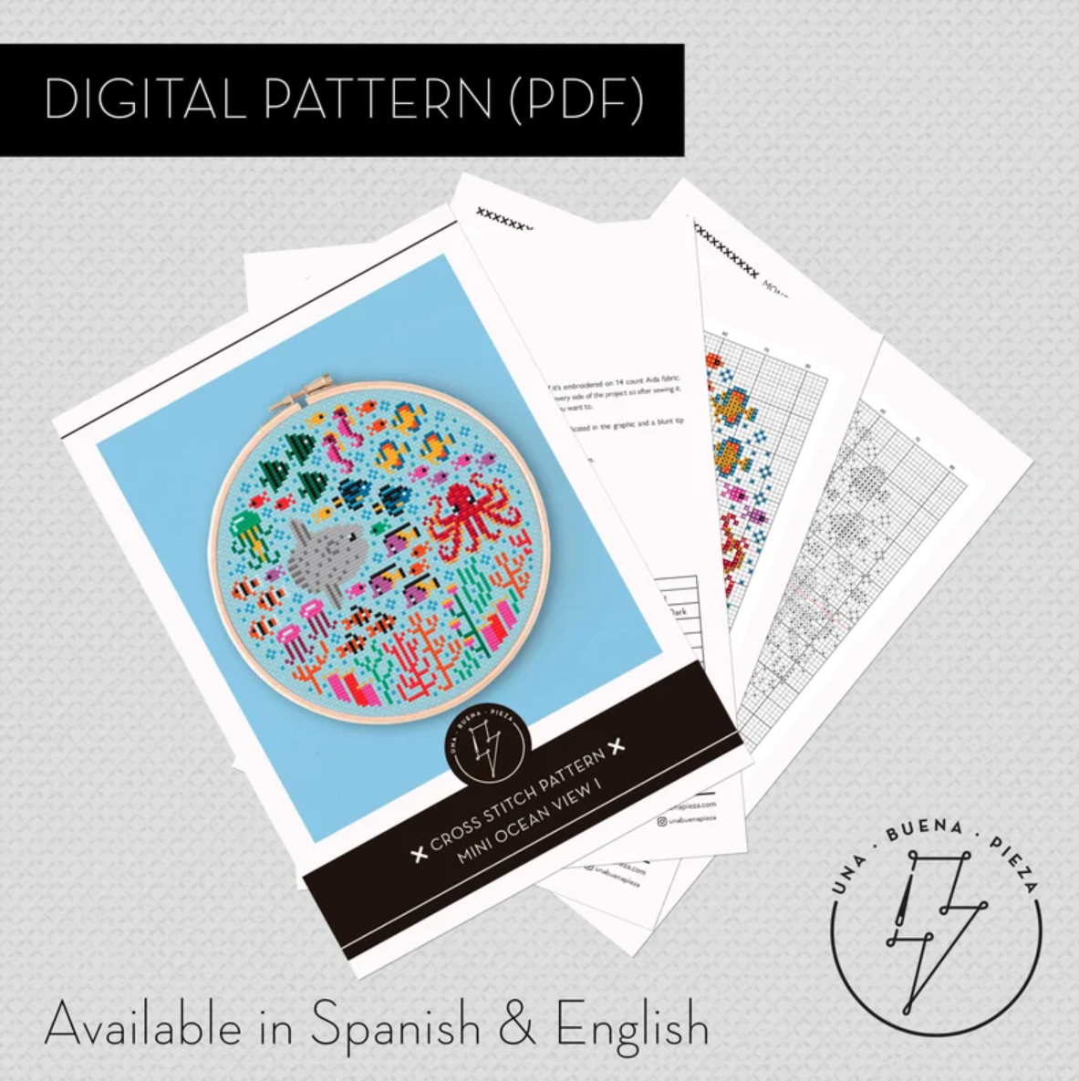 Mini Ocean View 1 Cross Stitch Pattern