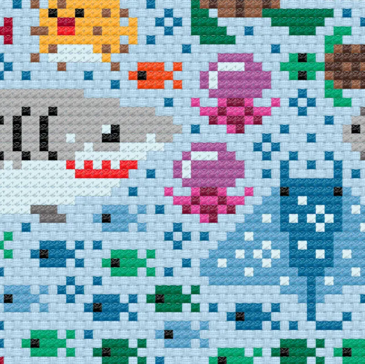 Mini Ocean View 2 Cross Stitch Pattern