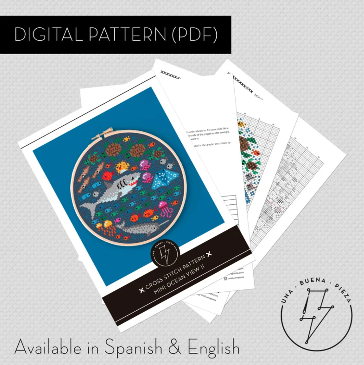 Mini Ocean View 2 Cross Stitch Pattern