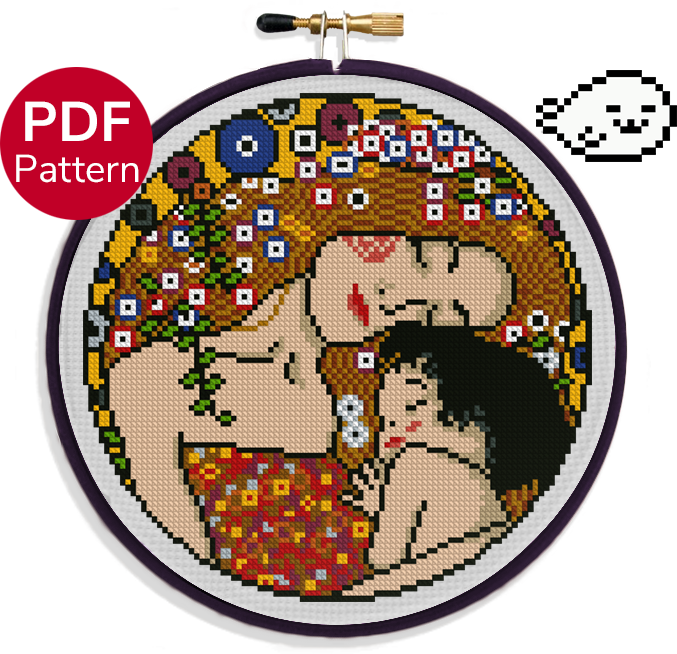 Mother and Child – Covered Cross Stitch Pattern