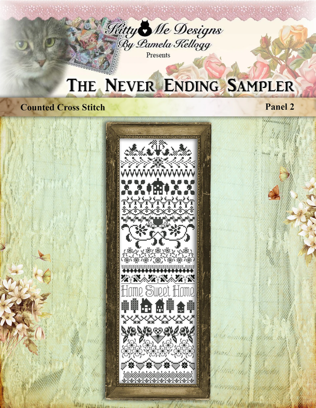 Never Ending Console Pattern Never Ending Sampler Panel 2 Cross Stitch Pattern – Craft Hatchery
