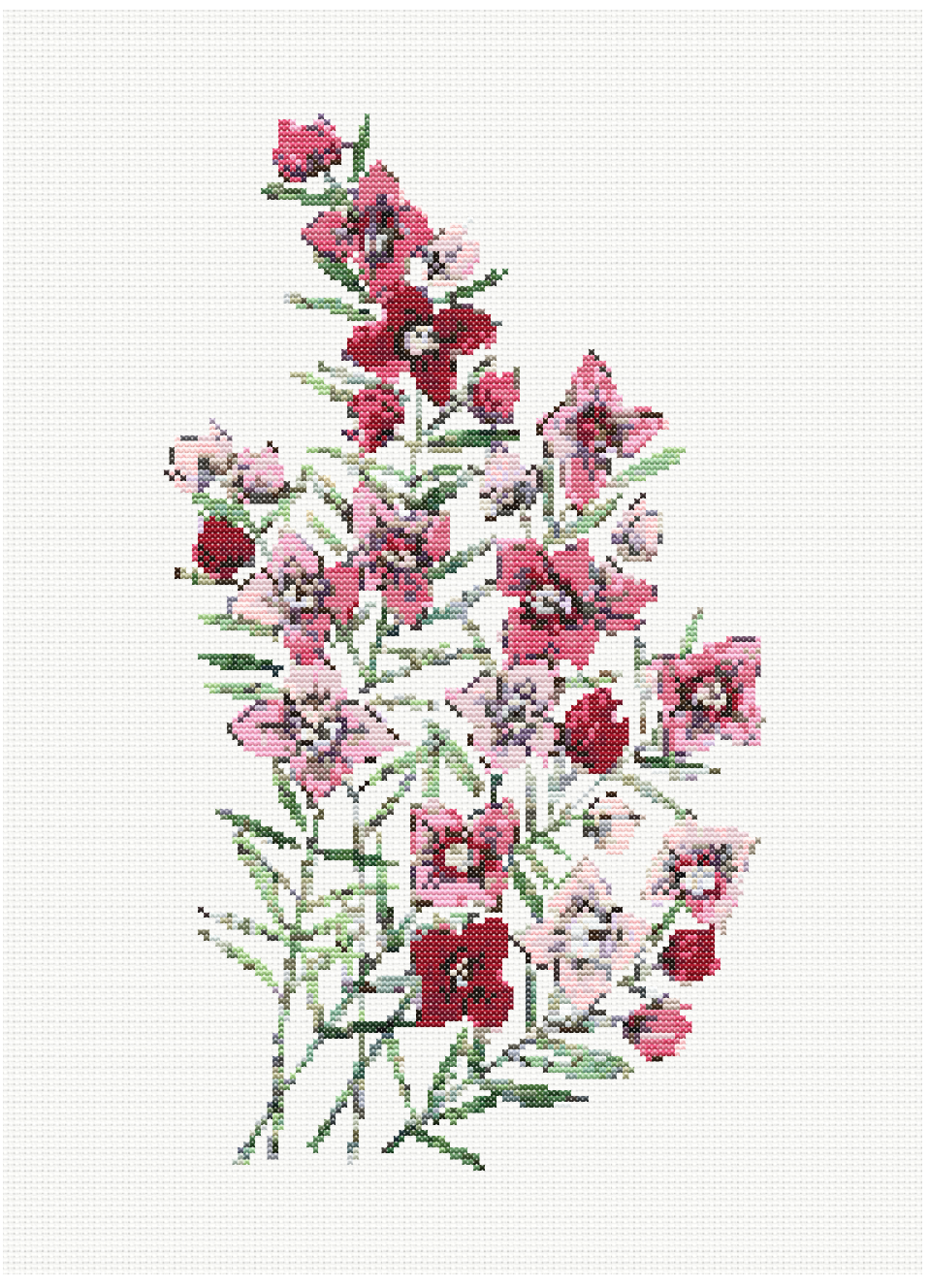 Blush Blossom - Boronia Cross Stitch Pattern