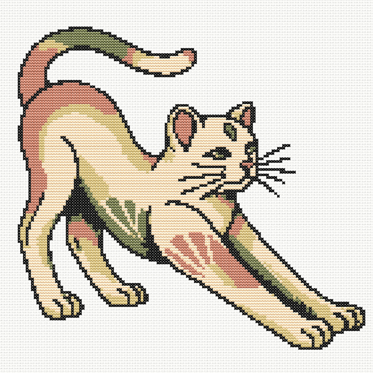 Feline Flex Cross Stitch Pattern