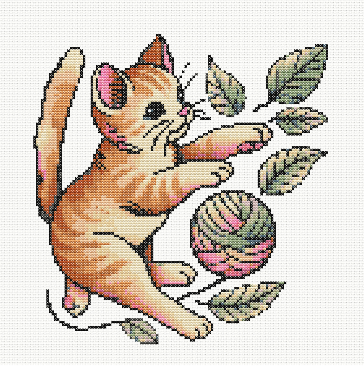 Whisker Mischief Cross Stitch Pattern