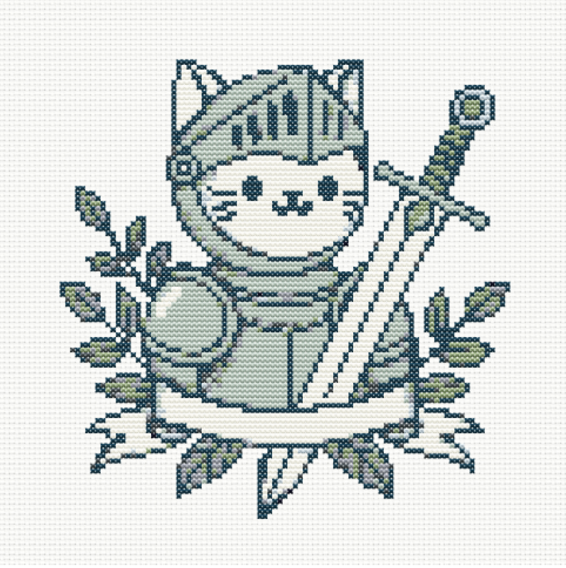 Fur-midable Defender Cross Stitch Pattern