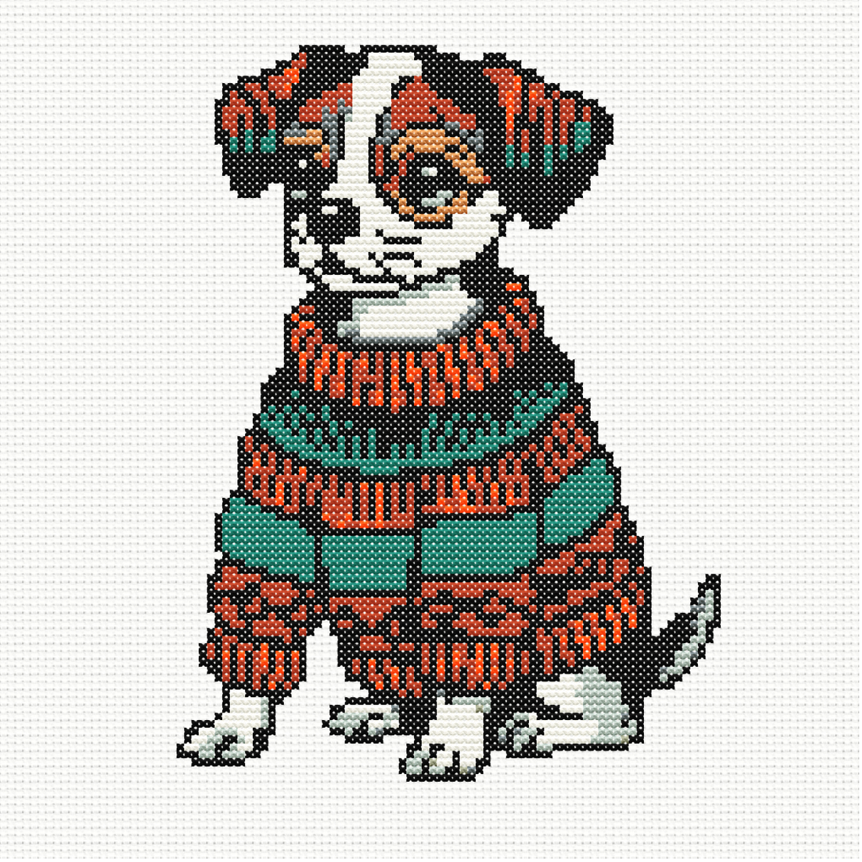 Pawsitively Cozy Cross Stitch Pattern