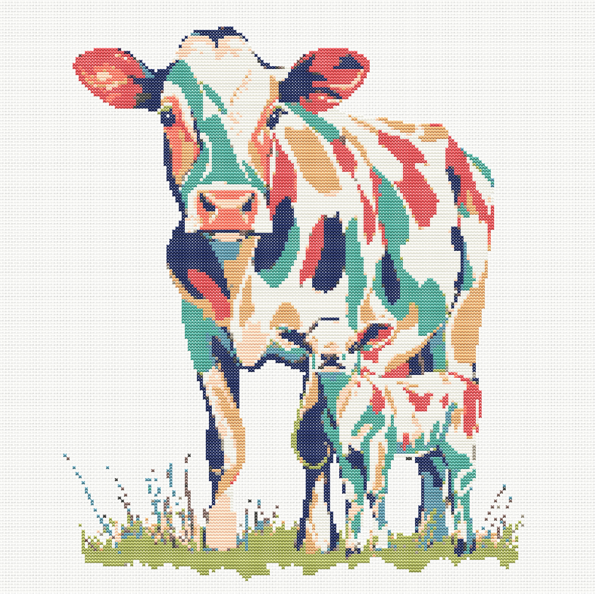 Heart of the Herd Cross Stitch Pattern