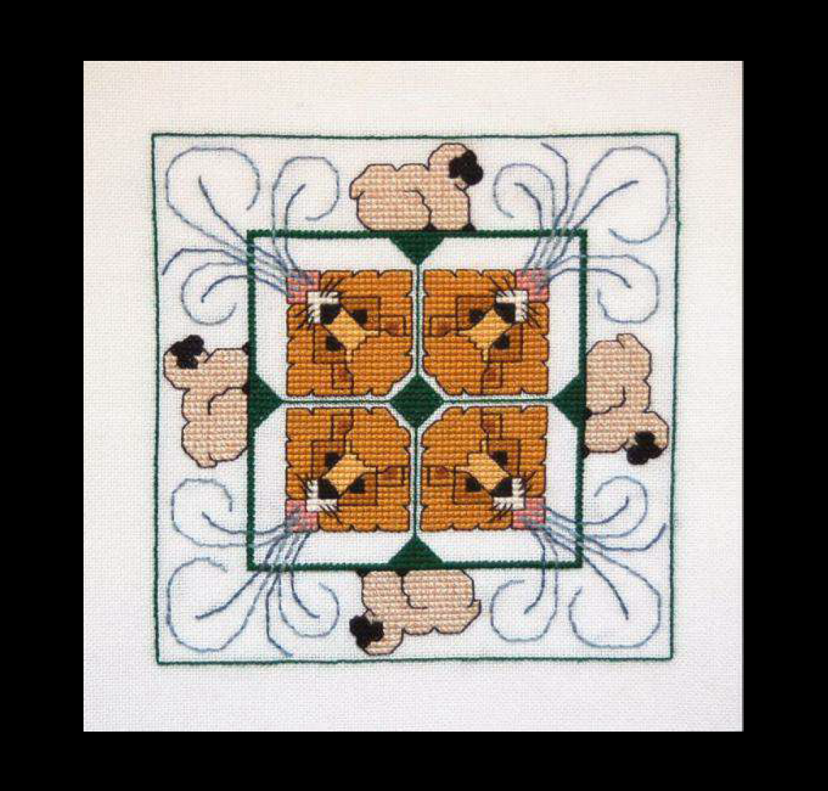 Monthly Squares: March Cross Stitch Pattern