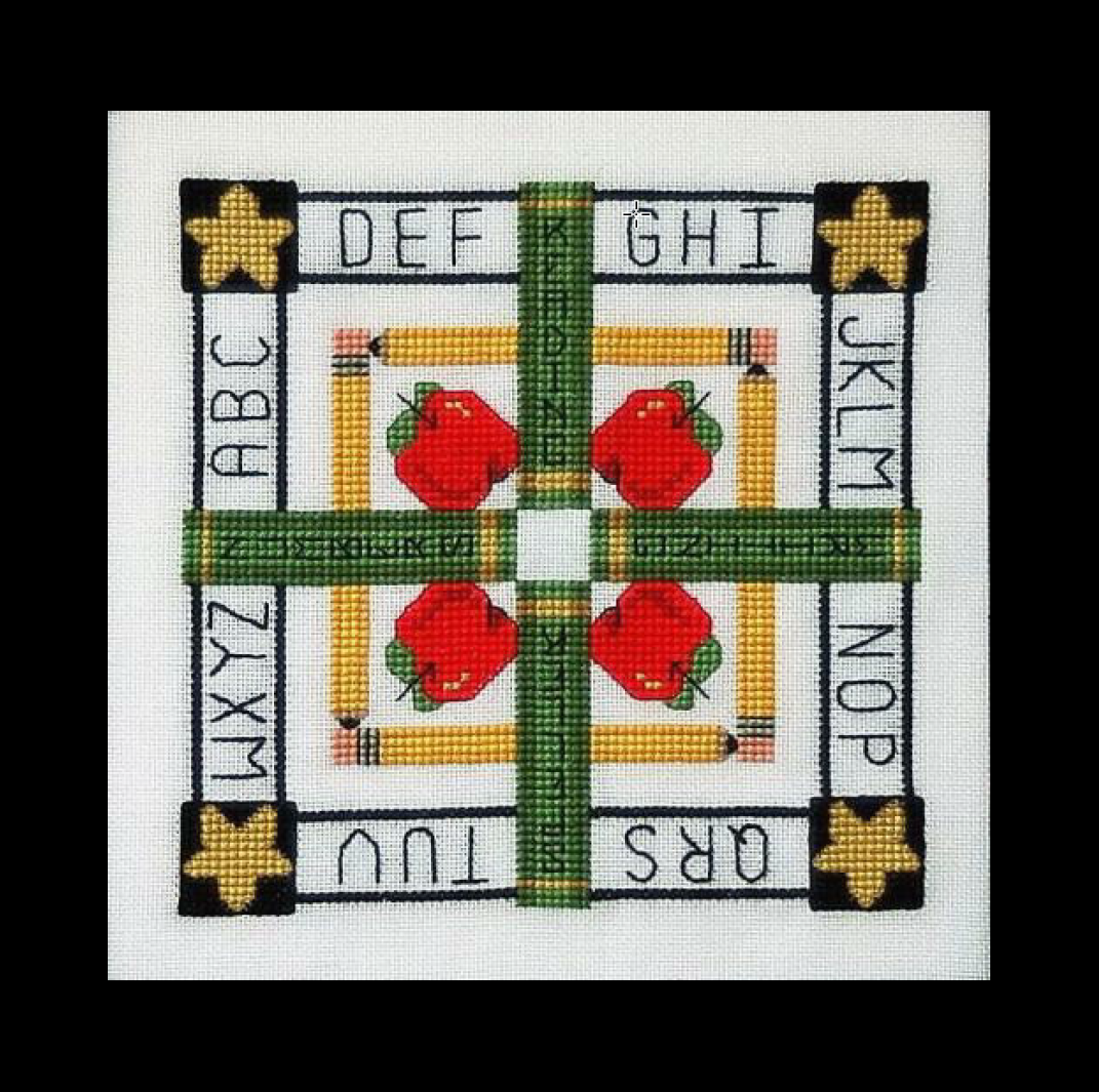 Monthly Squares: September Cross Stitch Pattern