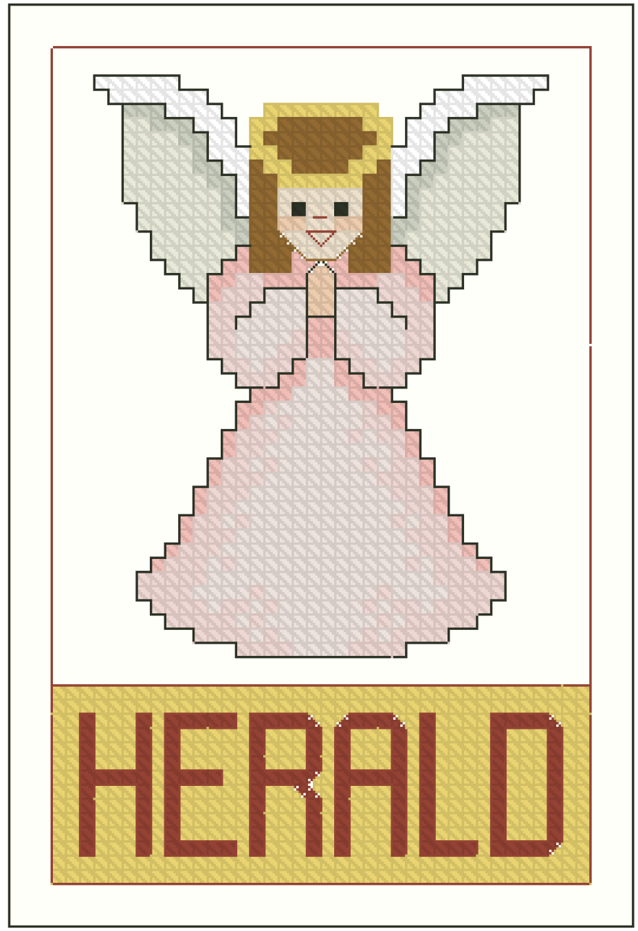 Ornament - The Herald Angel Cross Stitch Pattern