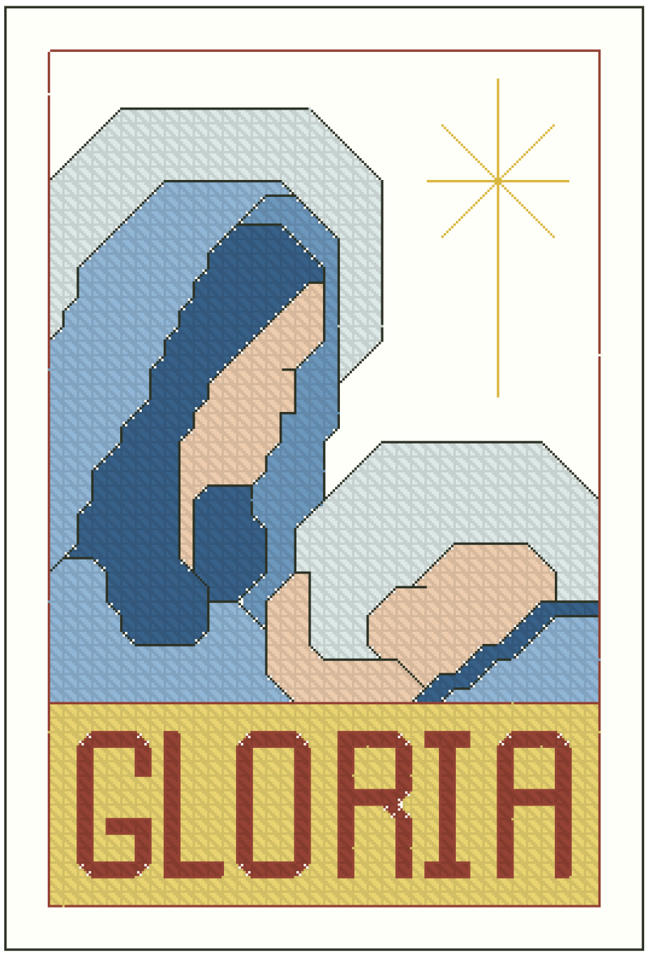 Ornament - The Glorious Birth Cross Stitch Pattern