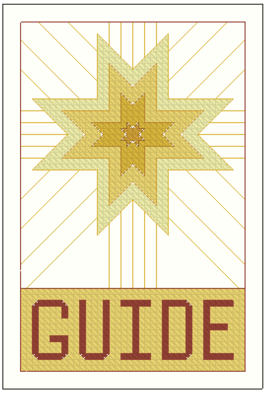Ornament - The Guiding Star Cross Stitch Pattern – Craft Hatchery