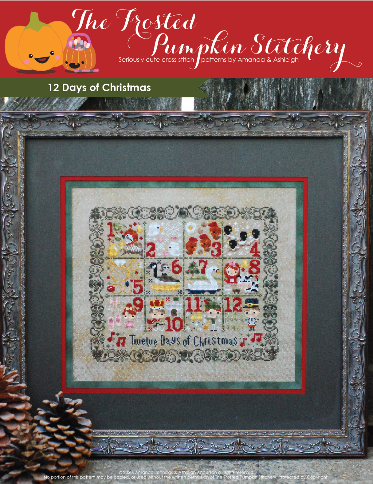 12 Days of Christmas Cross Stitch Pattern