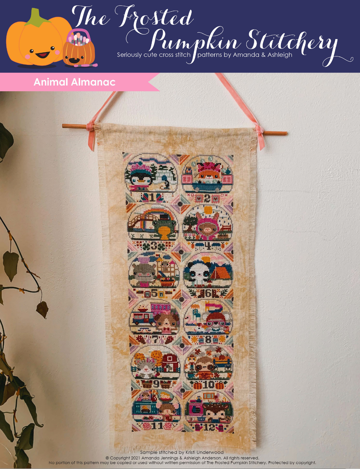 Animal Almanac Cross Stitch Pattern