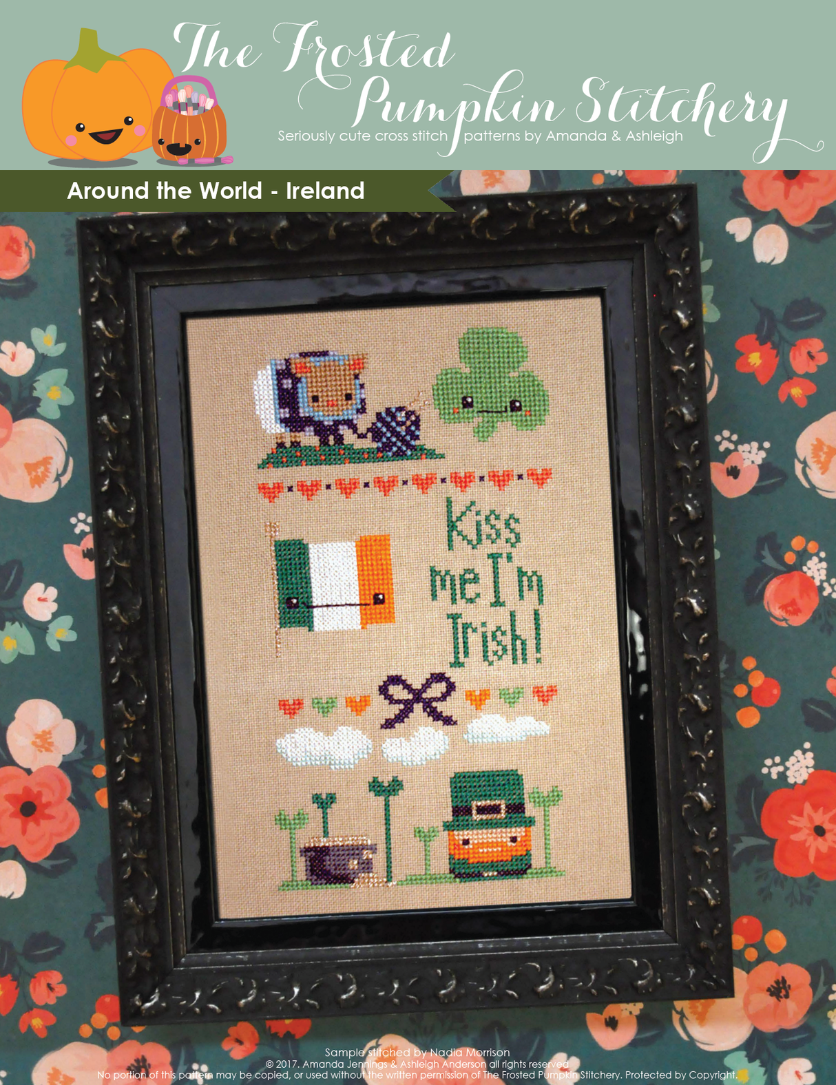 Around the World Ireland Cross Stitch Pattern