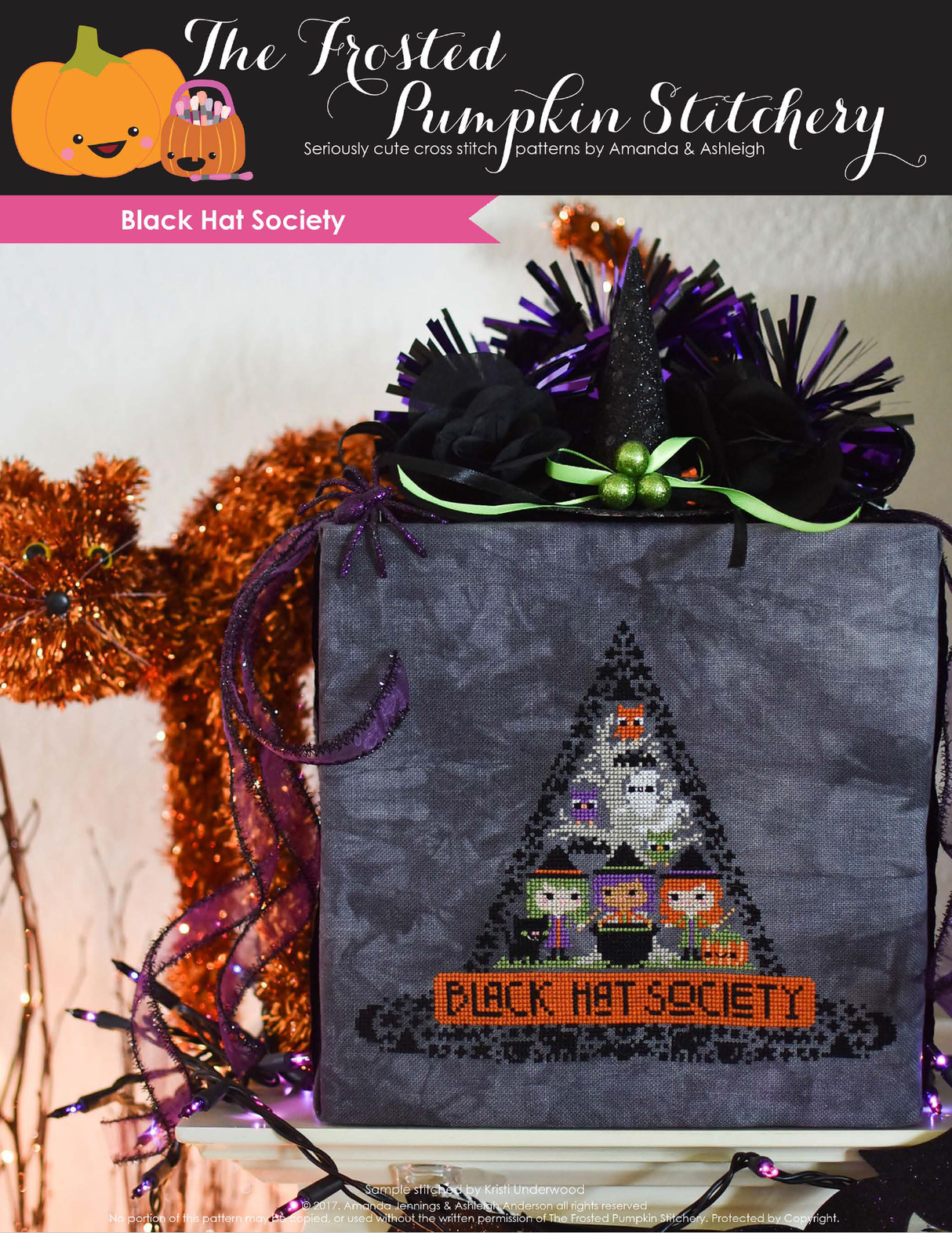 Black Hat Society Cross Stitch Pattern