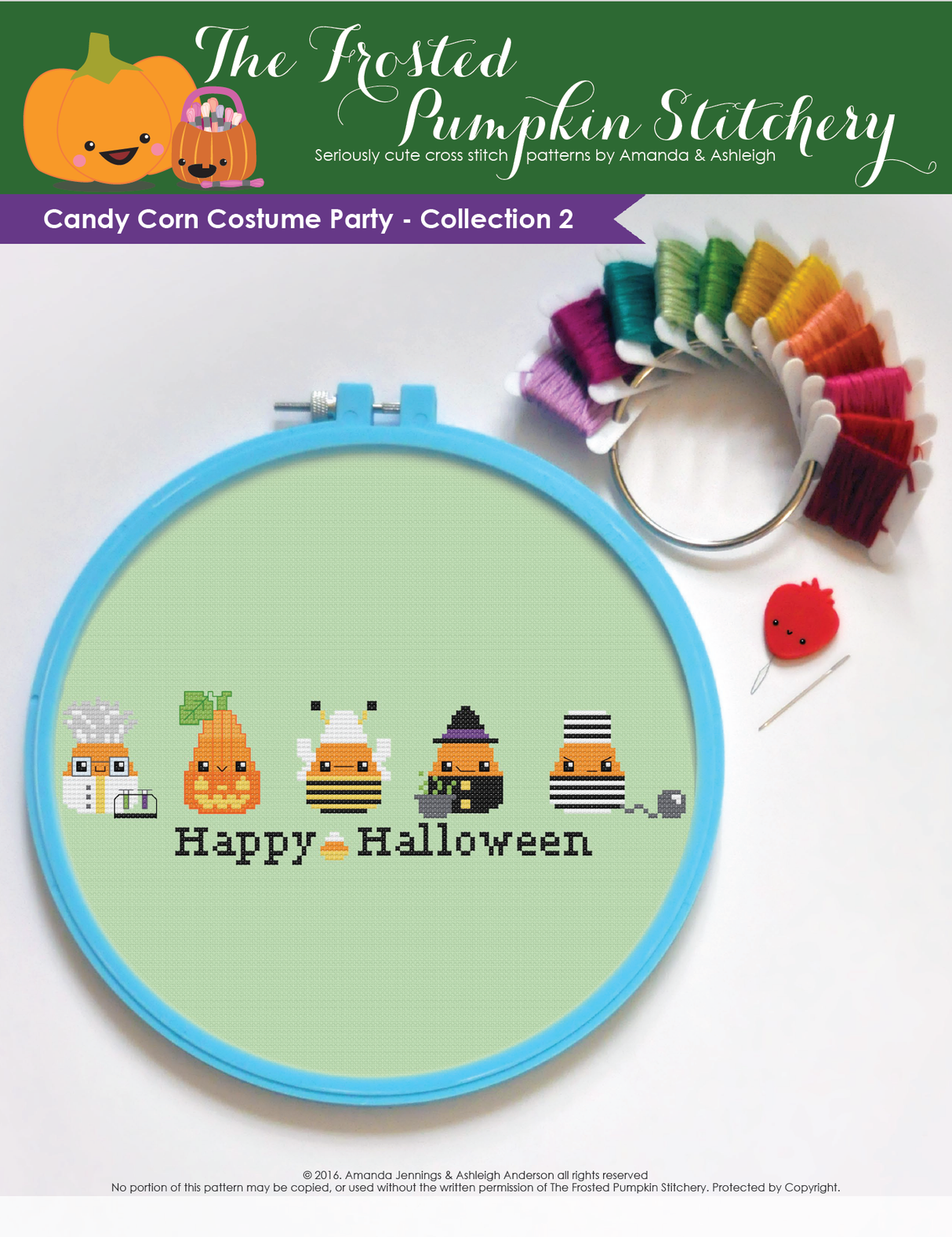 Candy Corn Costume Col. 2 Cross Stitch Pattern