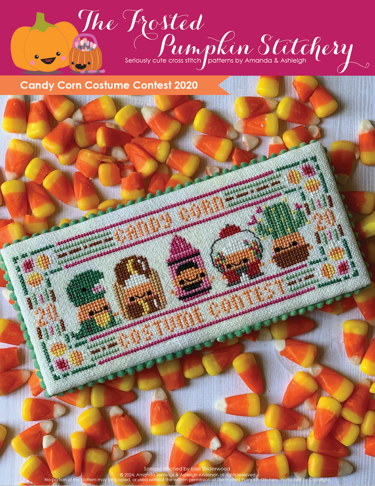 Candy Corn Costume Contest 2020 Cross Stitch Pattern