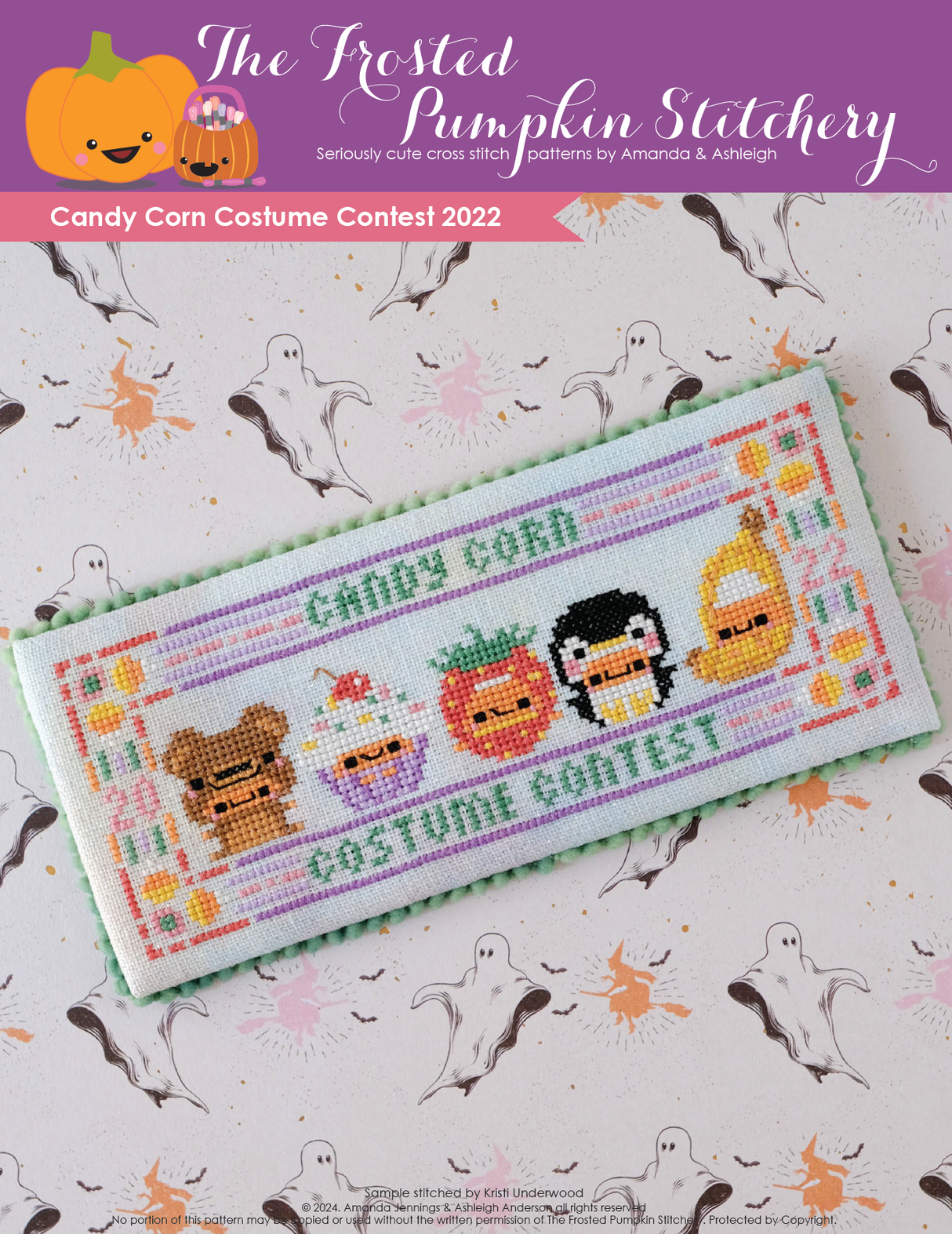 Candy Corn Costume Contest 2022 Cross Stitch Pattern