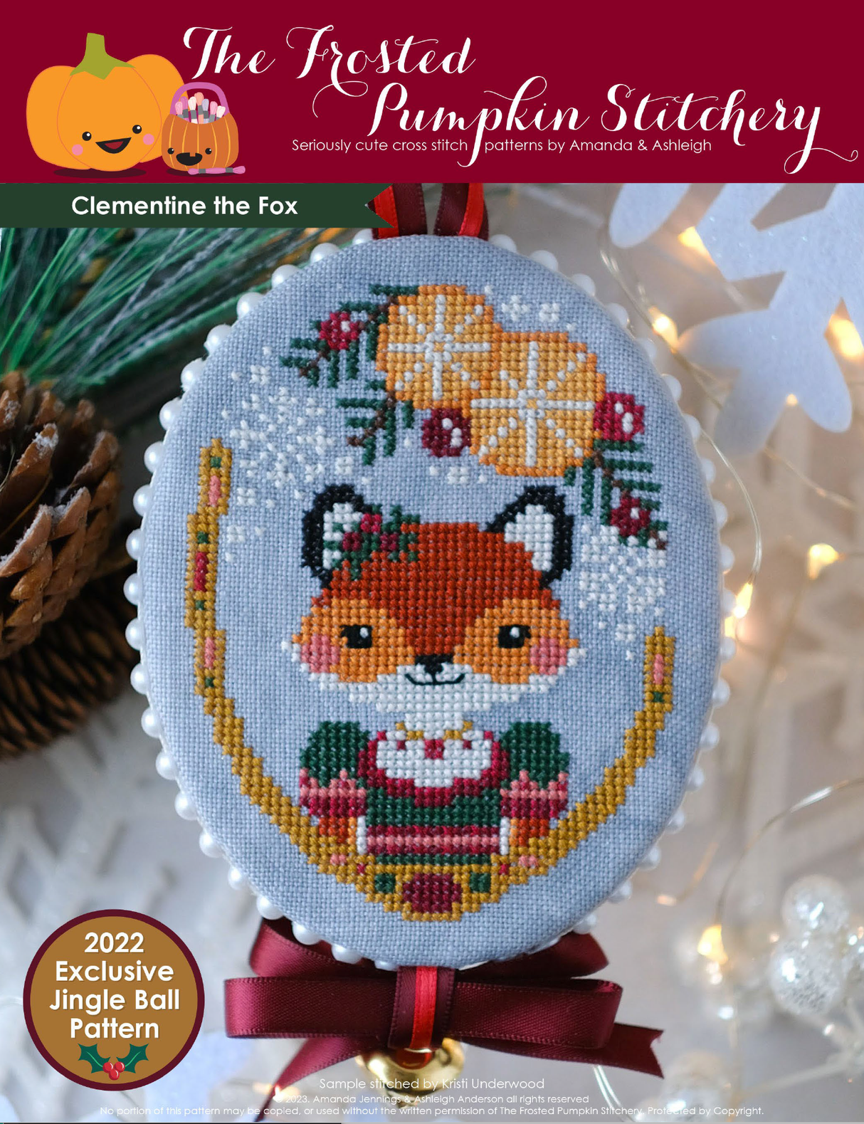 Clementine the Fox Cross Stitch Pattern