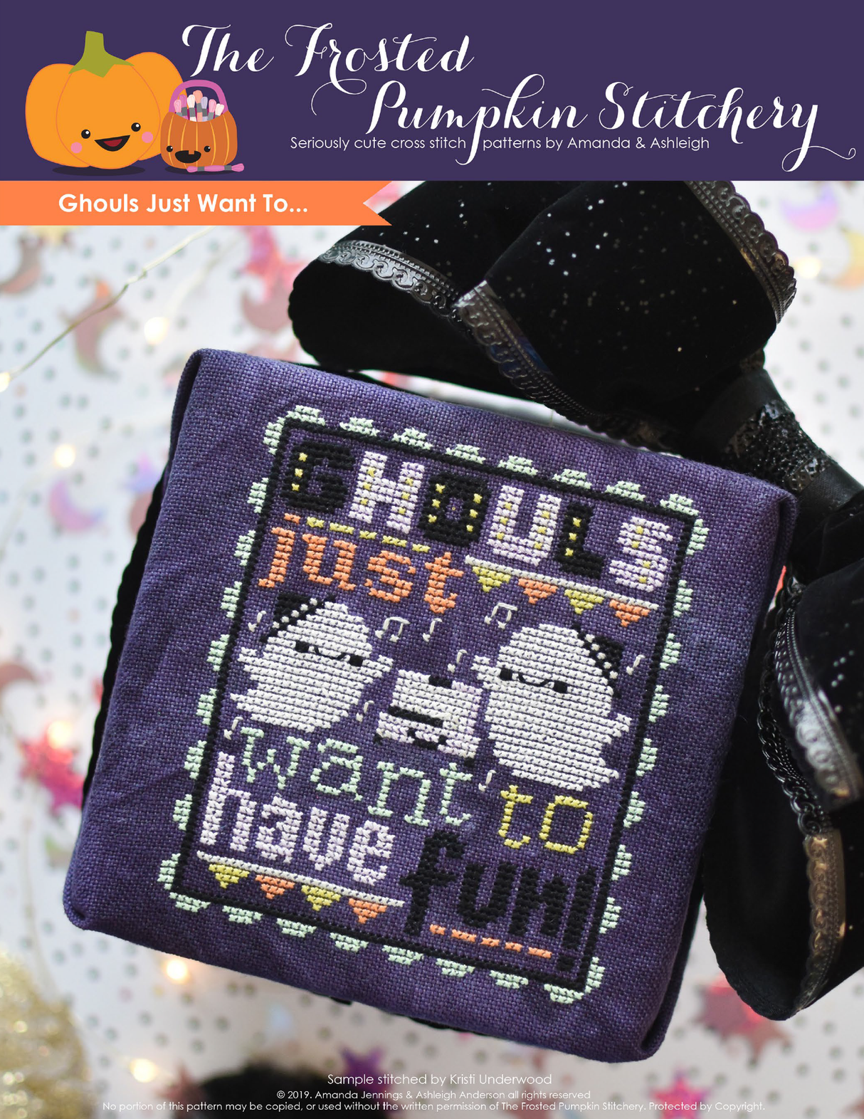 Ghouls Just Want To... Cross Stitch Pattern