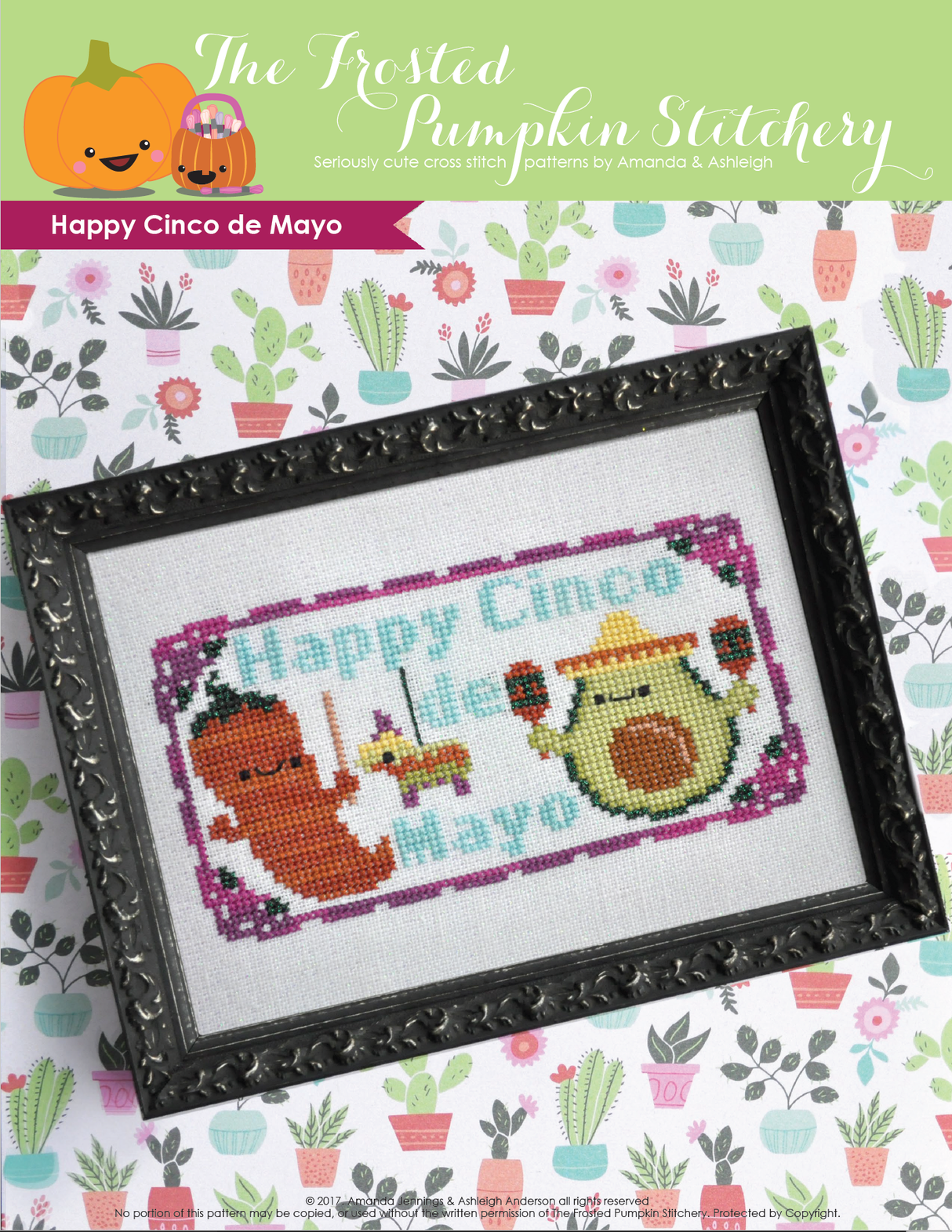 Happy Cinco de Mayo Cross Stitch Pattern