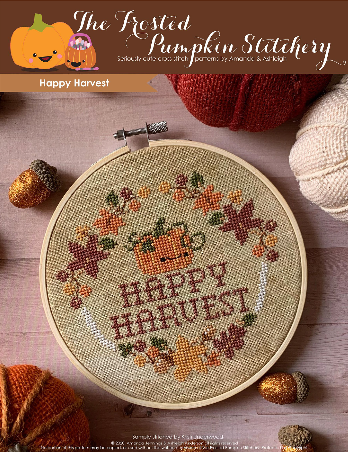 Happy Harvest Cross Stitch Pattern