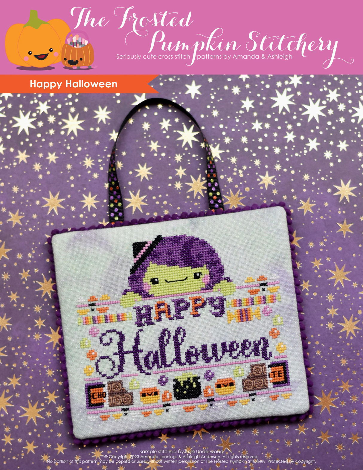 Happy Halloween Cross Stitch Pattern