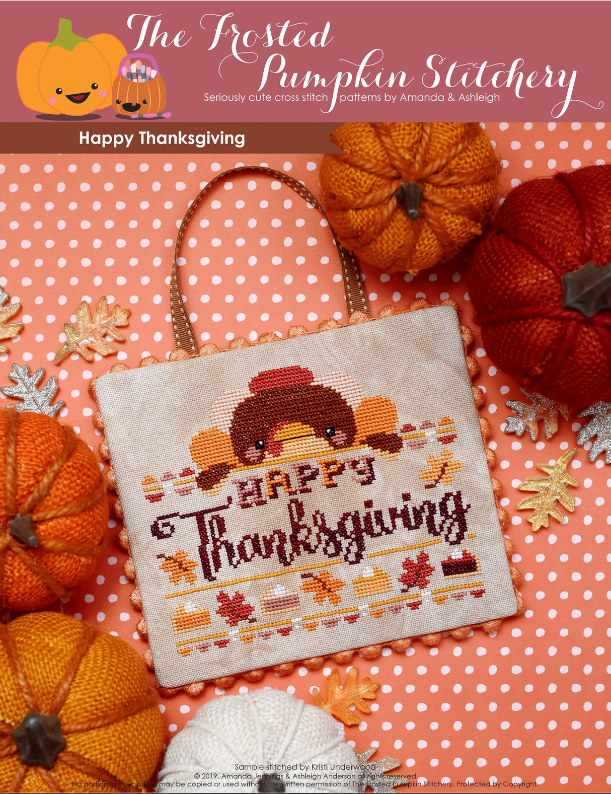 Happy Thanksgiving Cross Stitch Pattern