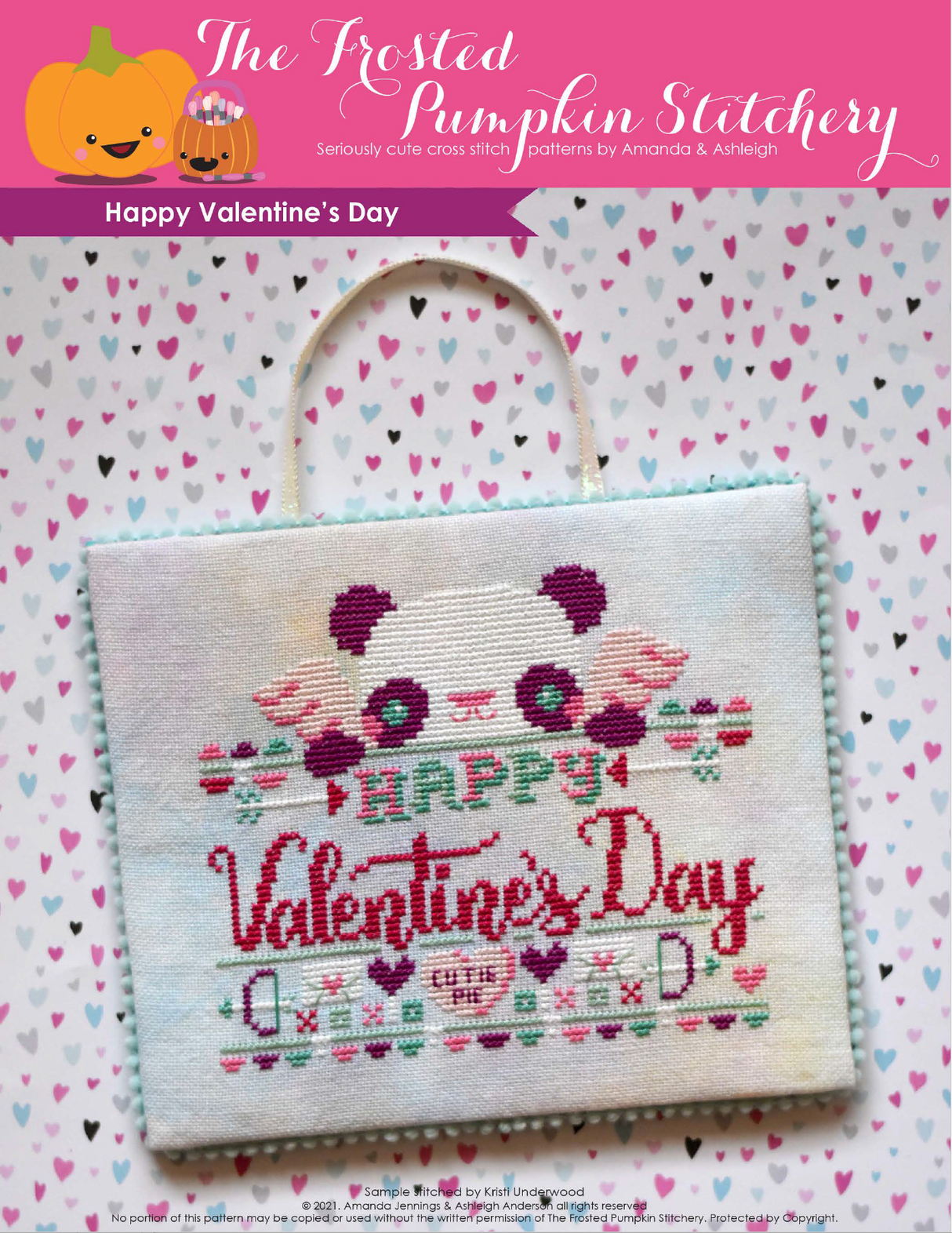 Happy Valentine's Day Cross Stitch Pattern