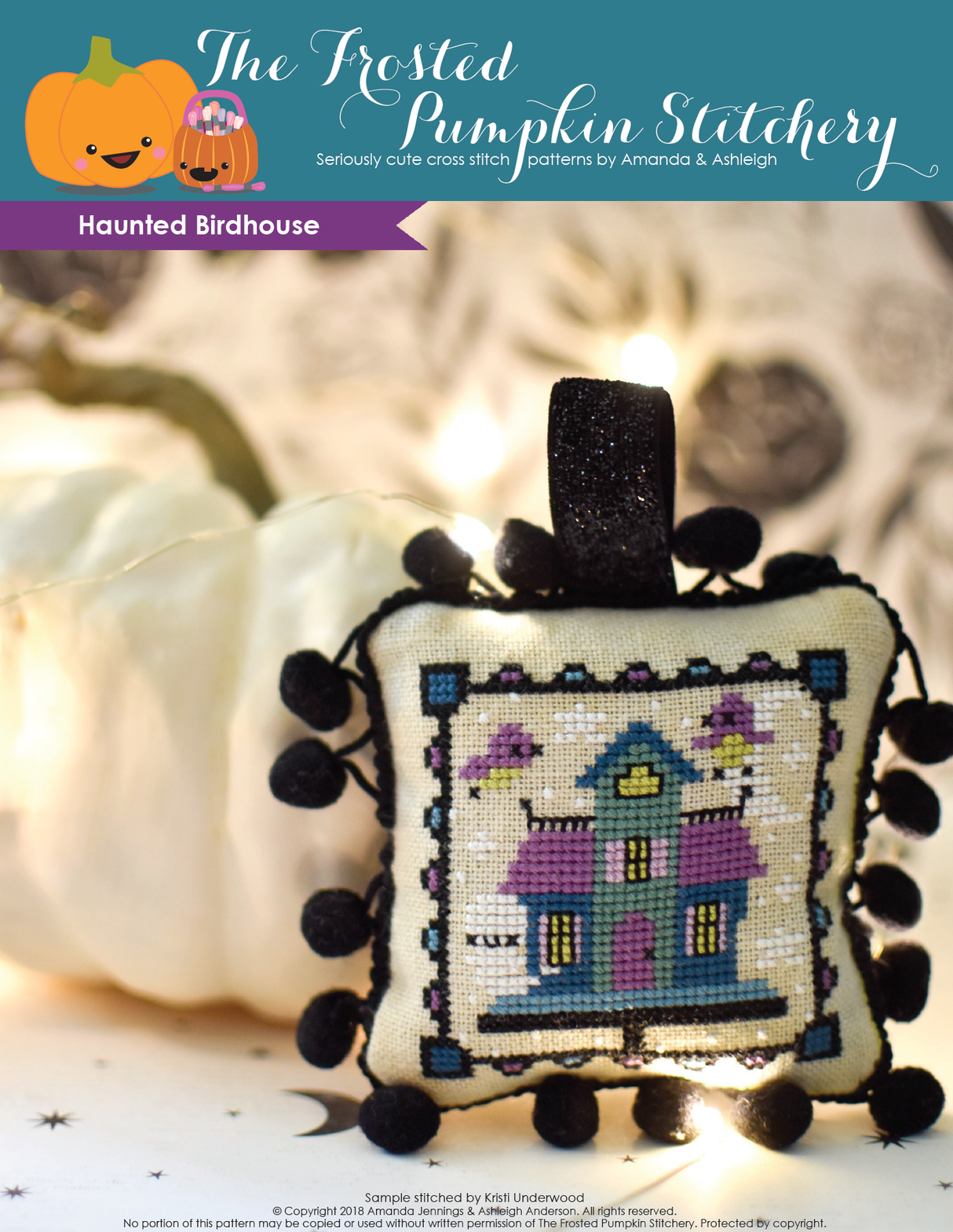 Haunted Birdhouse Cross Stitch Pattern