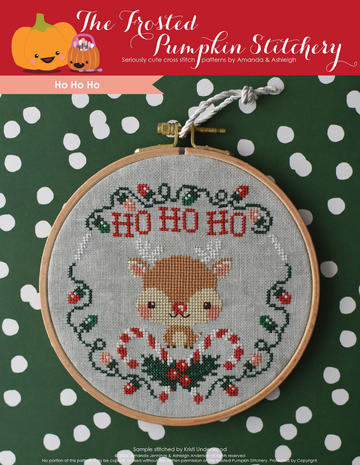 Ho Ho Ho Cross Stitch Pattern