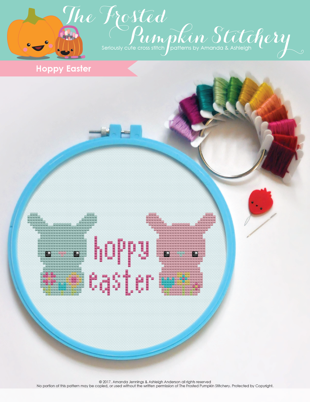 Hoppy Easter Cross Stitch Pattern