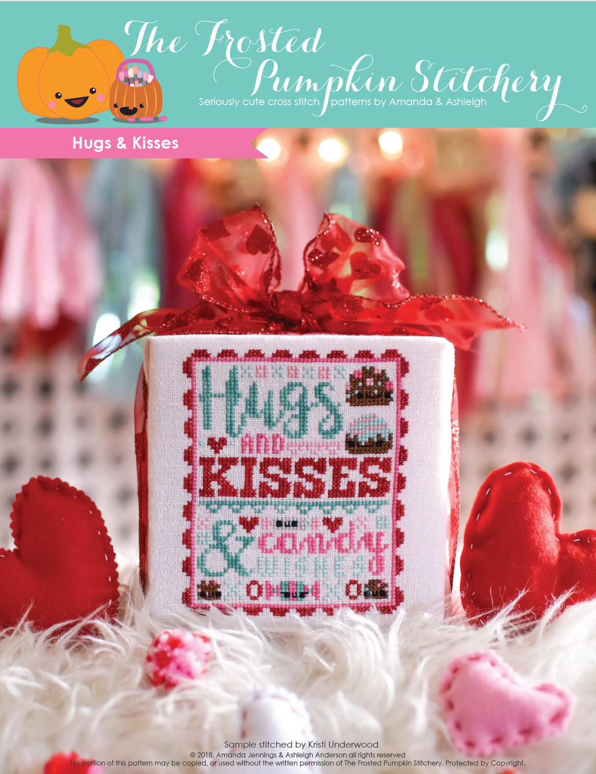 Hugs & Kisses Cross Stitch Pattern