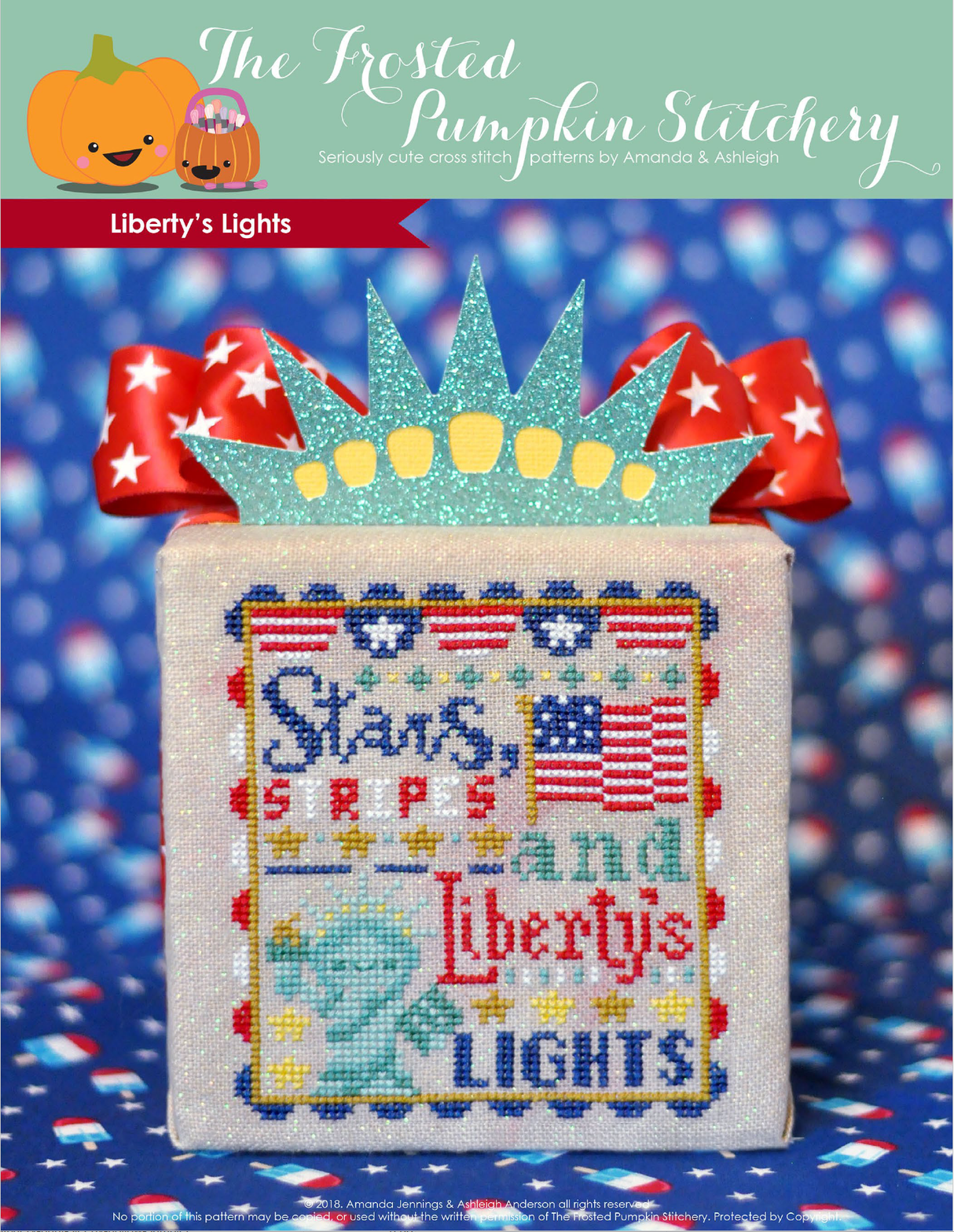 Liberty's Lights Cross Stitch Pattern