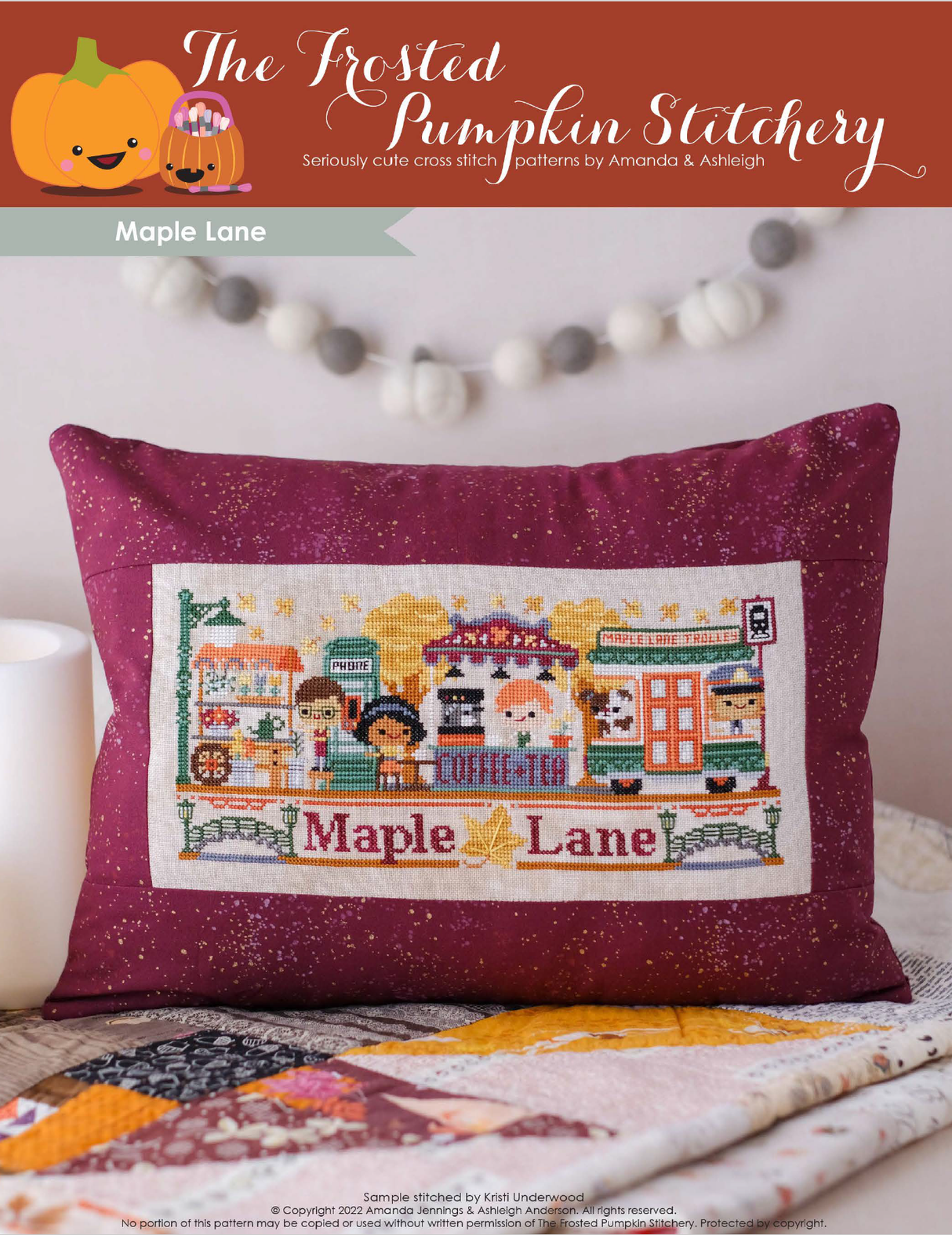 Maple Lane Cross Stitch Pattern