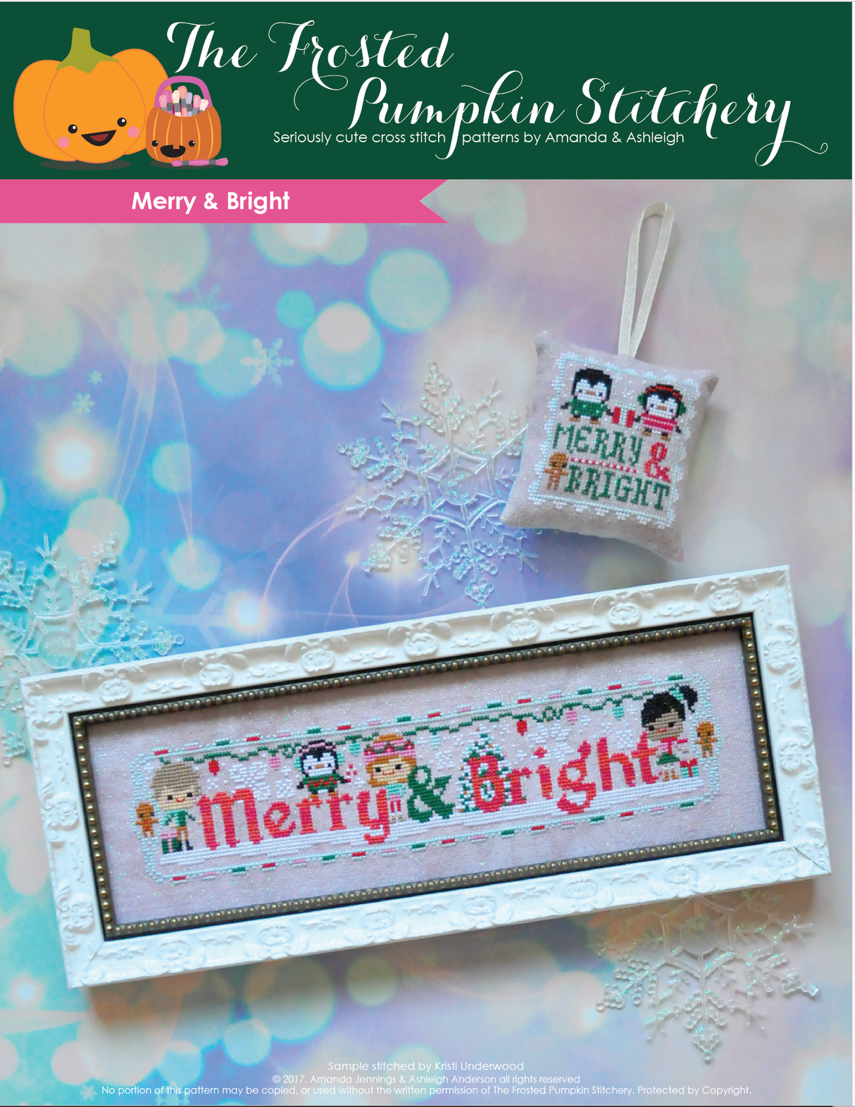 Merry and Bright Cross Stitch Pattern