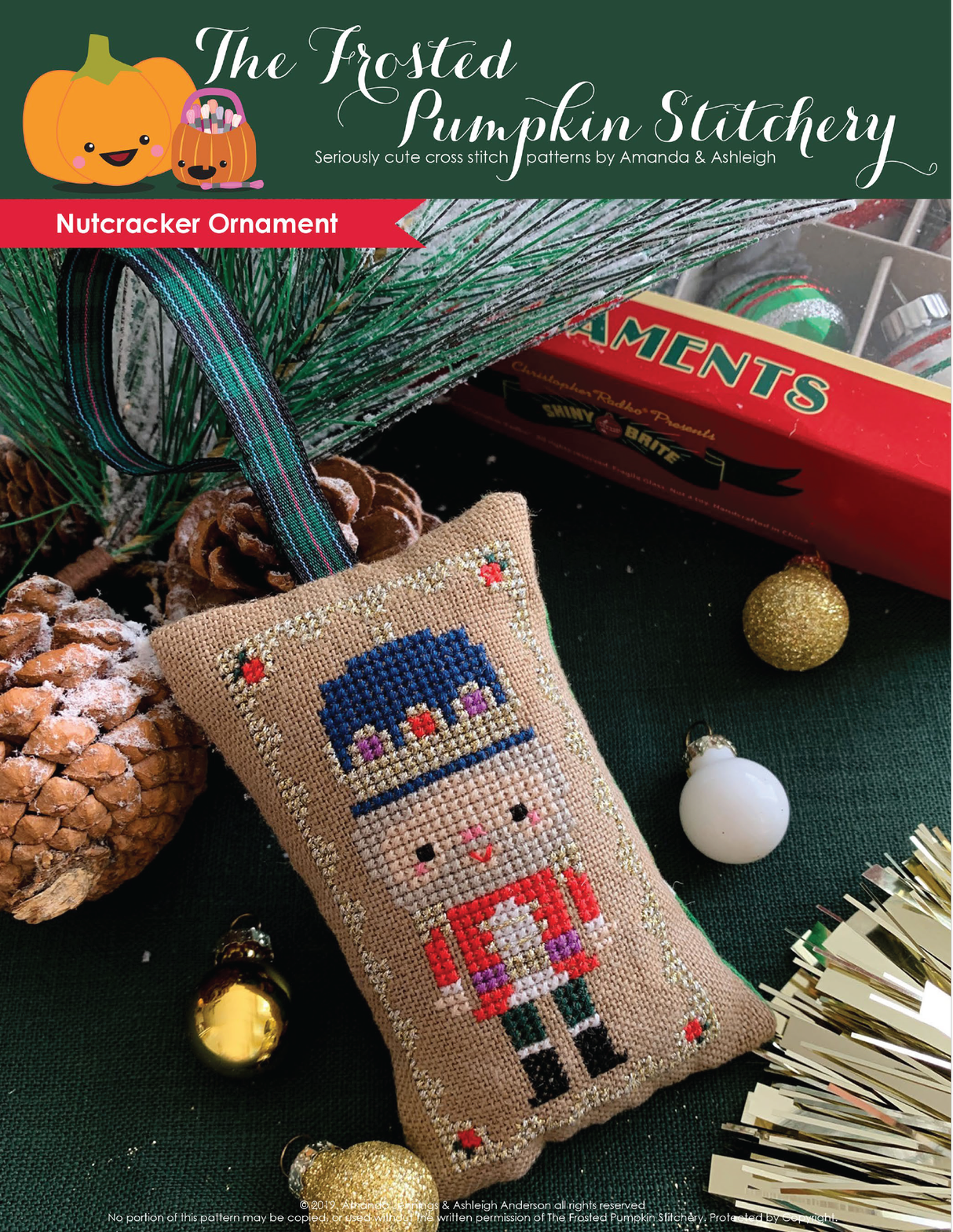 Nutcracker Ornament Cross Stitch Pattern