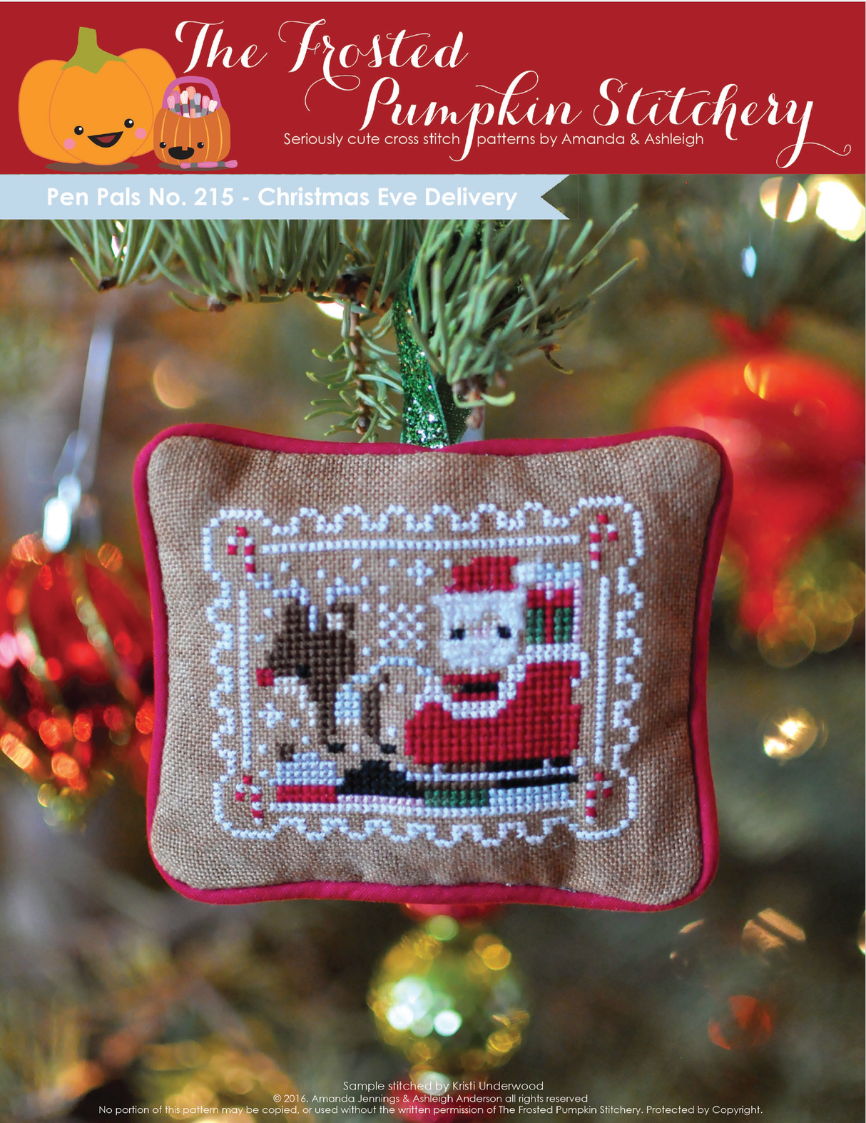 Pen Pals No. 215 Christmas Eve Delivery Cross Stitch Pattern