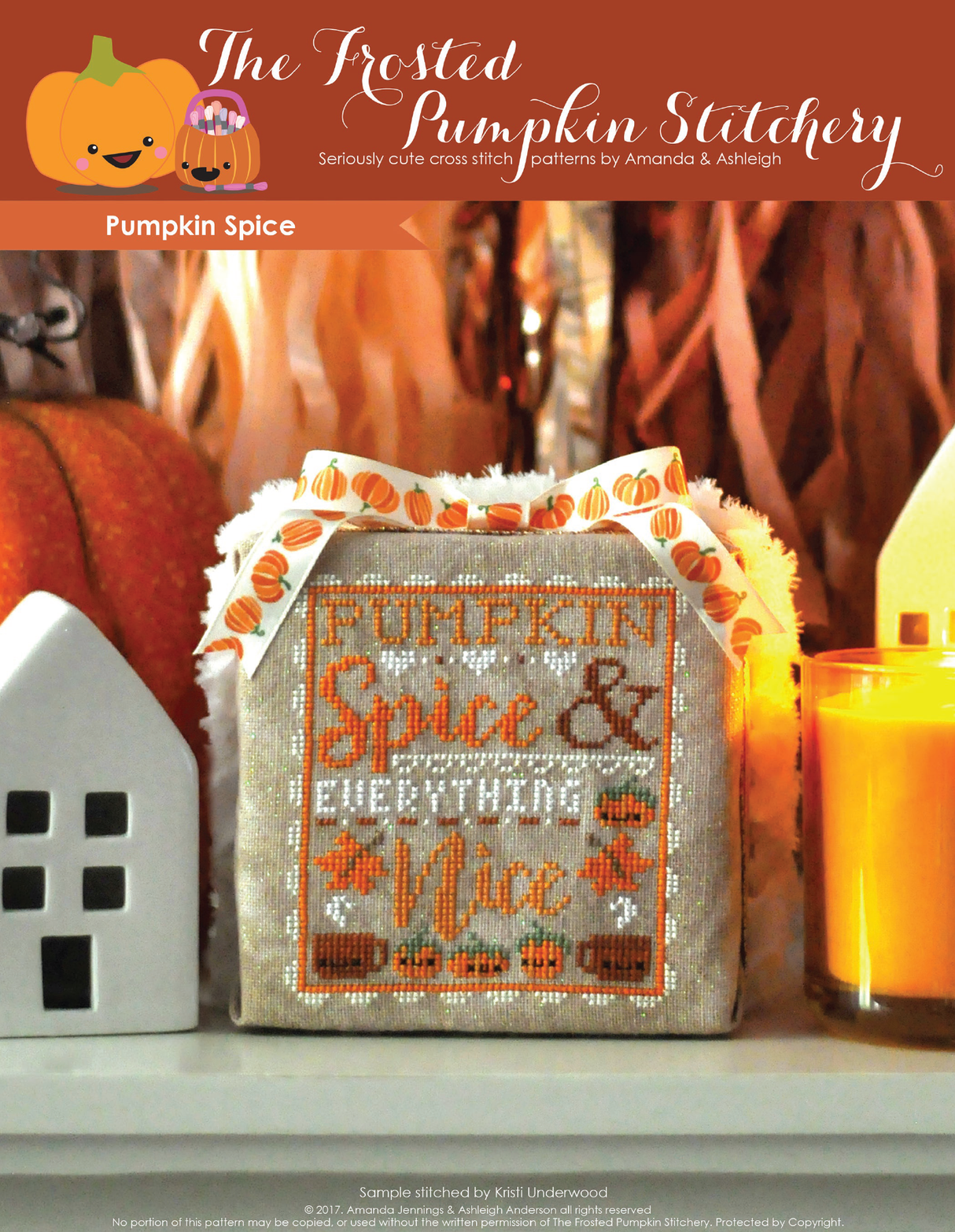 Pumpkin Spice Cross Stitch Pattern