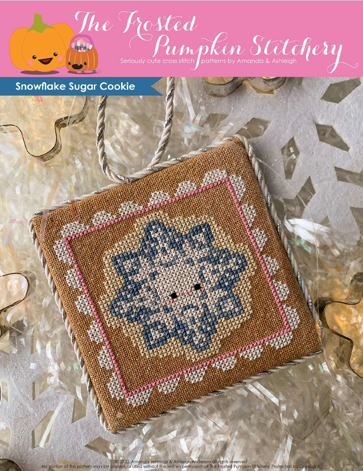 Snowflake Sugar Cookie Cross Stitch Pattern